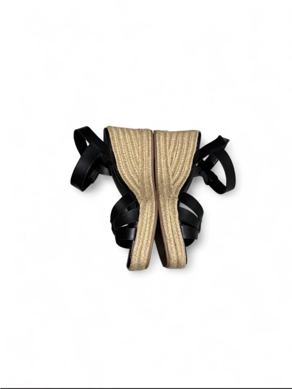 Time and Tru Wedge Sandals in Brown and Black